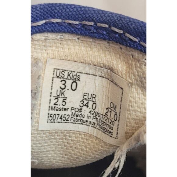 VANS Slip-On Checkerboard Shoes Blue White Skate Size 3 Kids School Comfort - Picture 9 of 10